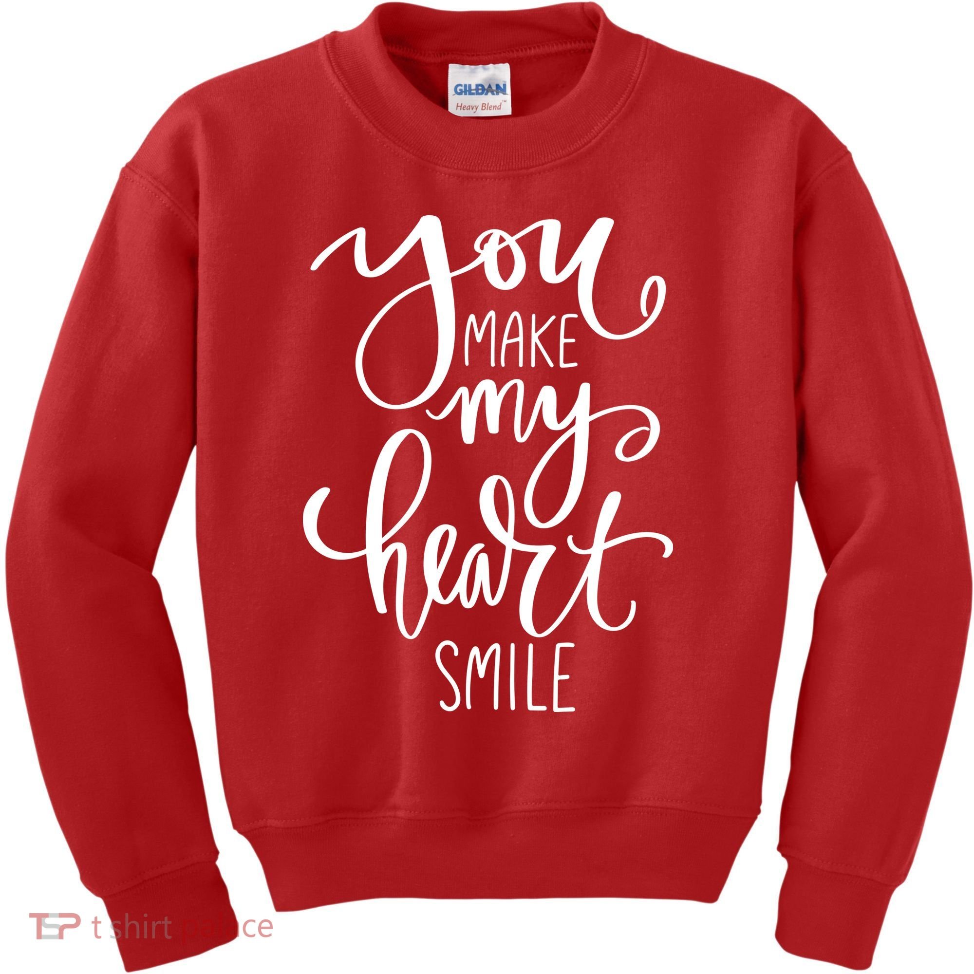 You Make My Heart Smile Cute Gift Kids Sweatshirt