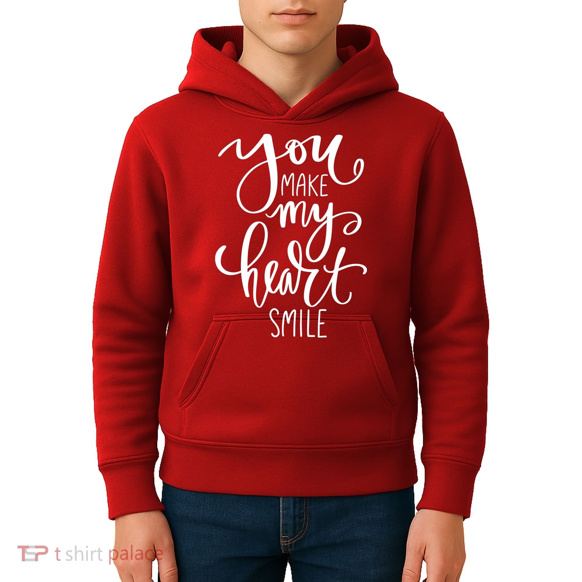 You Make My Heart Smile Cute Gift Kids Hoodie