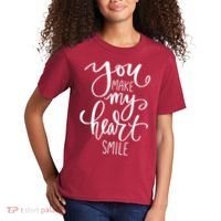 You Make My Heart Smile Cute Gift Kids T-Shirt thumb 2