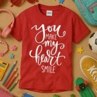 You Make My Heart Smile Cute Gift Kids T-Shirt thumb 3