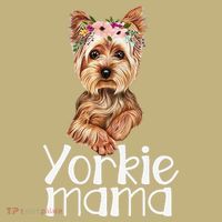 Yorkie Mama Mothers Day Yorkie Lover Owner Yorkie Dog Mom T-Shirt thumb 7