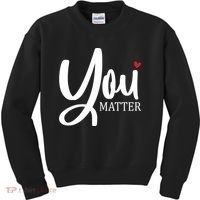 You Matter Mental Health Awareness Kids Sweatshirt thumb 0