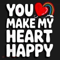 You Make My Heart Happy For Children Coaster thumb 2