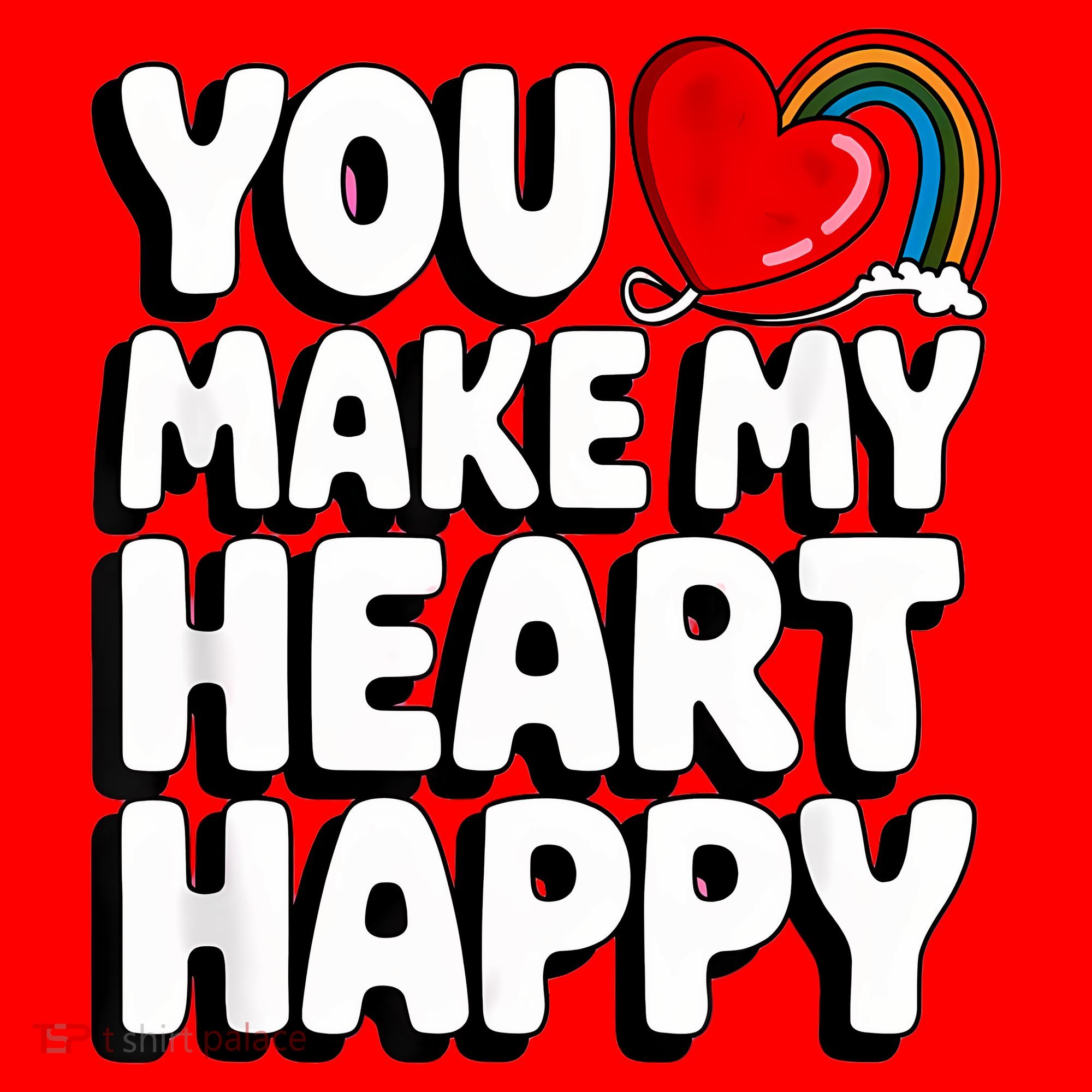 You Make My Heart Happy For Children Santa Hat