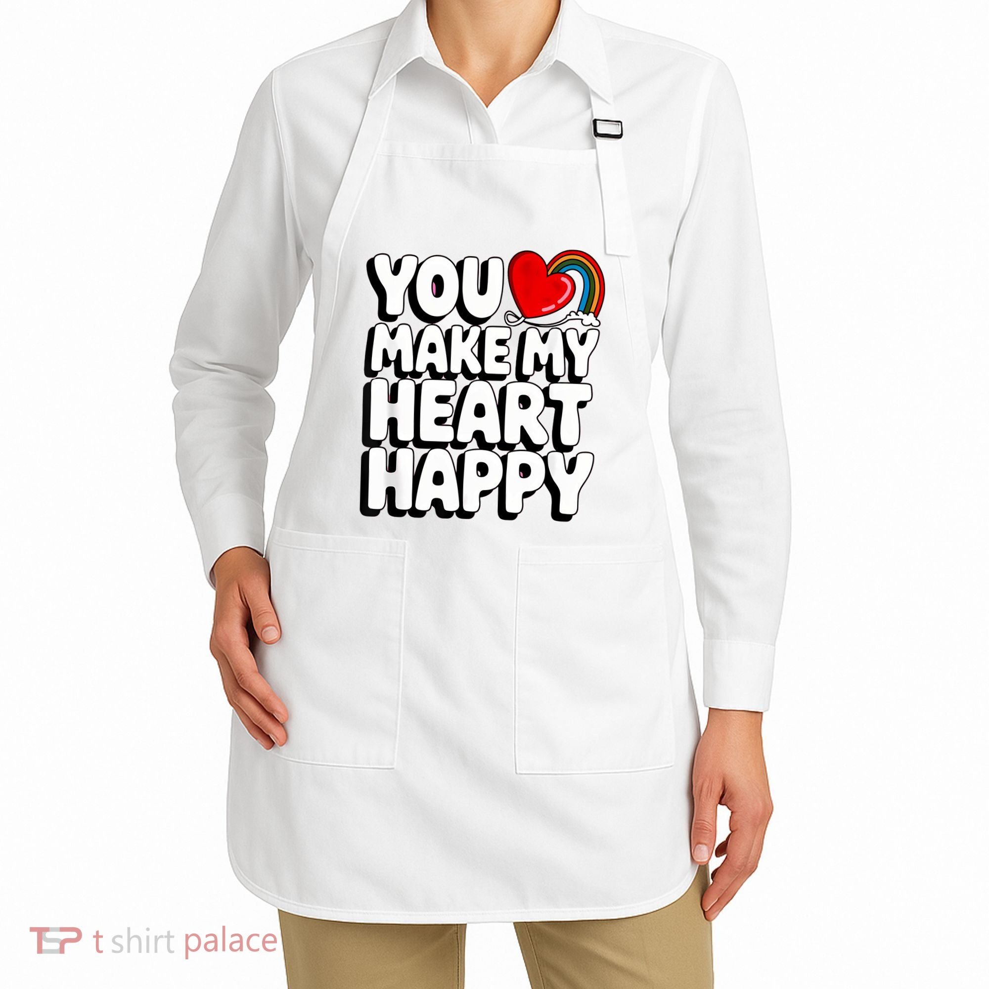 You Make My Heart Happy For Children Apron