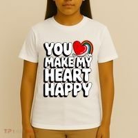 You Make My Heart Happy For Children T-Shirt thumb 4