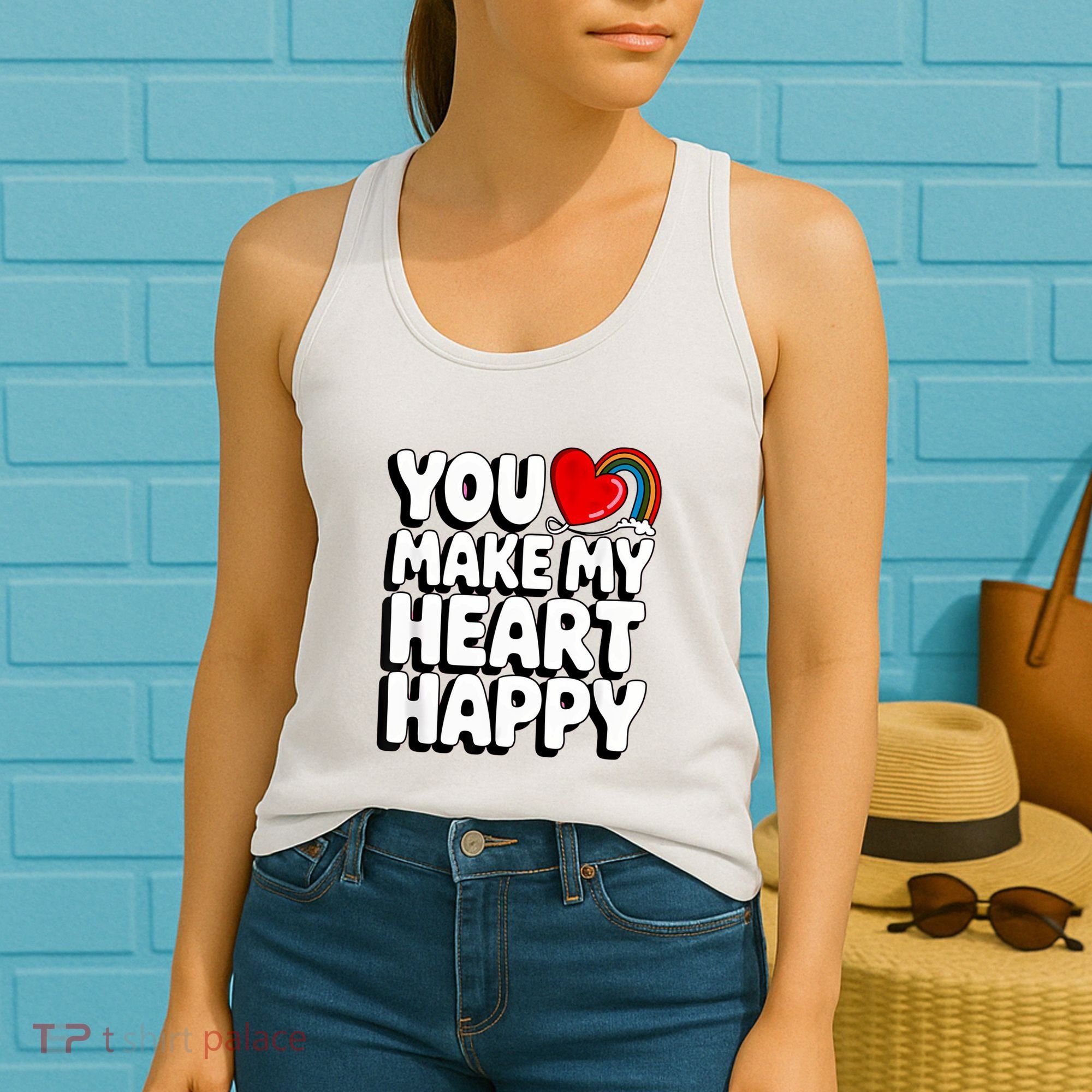 You Make My Heart Happy For Children Women's Tank Top