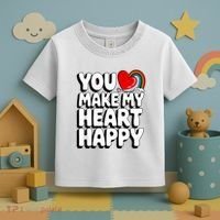 You Make My Heart Happy For Children Toddler T-Shirt thumb 3