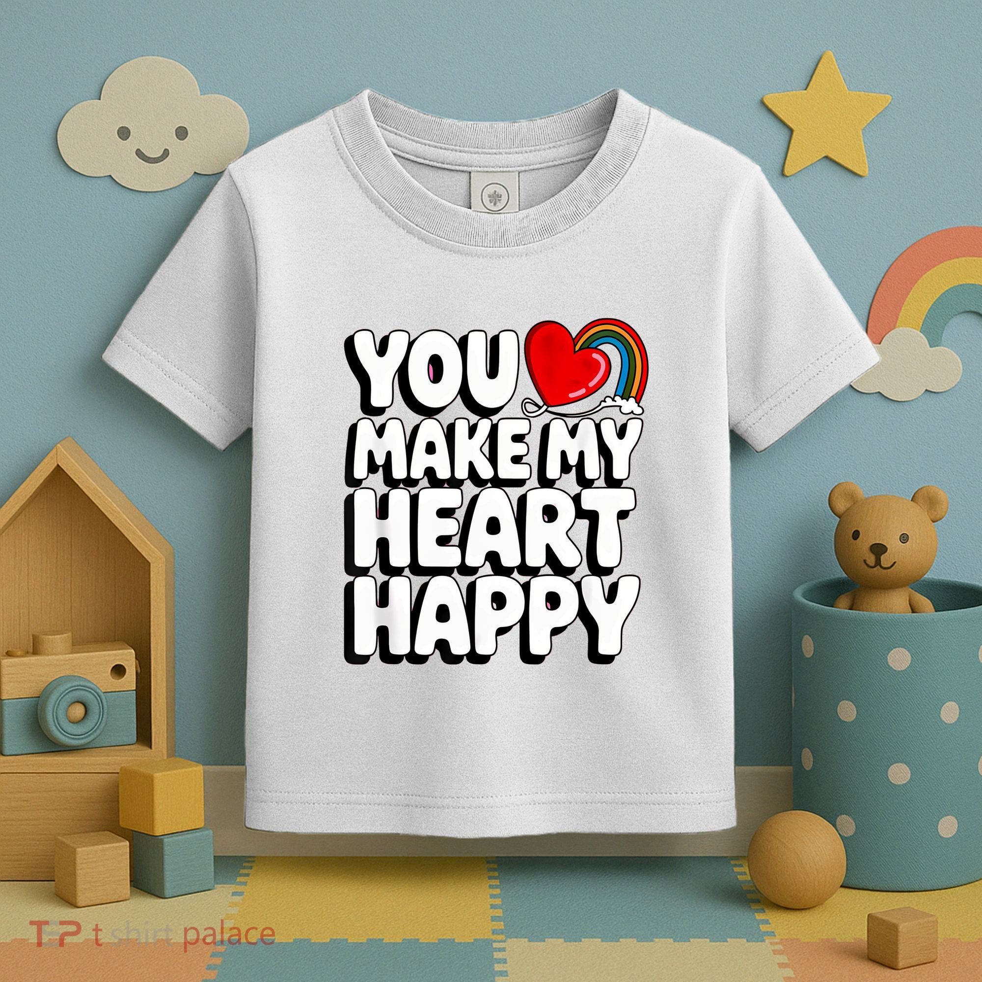 You Make My Heart Happy For Children Toddler T-Shirt