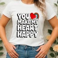 You Make My Heart Happy For Children Women's T-Shirt thumb 2