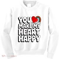 You Make My Heart Happy For Children Kids Sweatshirt thumb 0