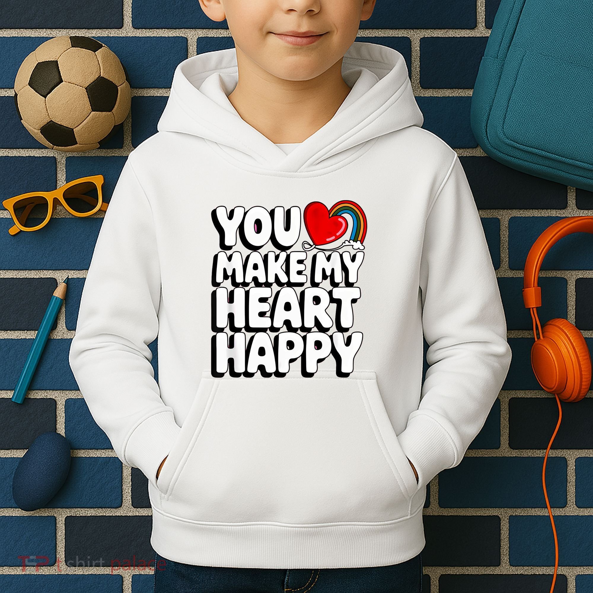 You Make My Heart Happy For Children Kids Hoodie