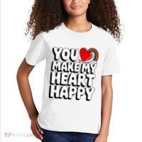 You Make My Heart Happy For Children Kids T-Shirt thumb 2