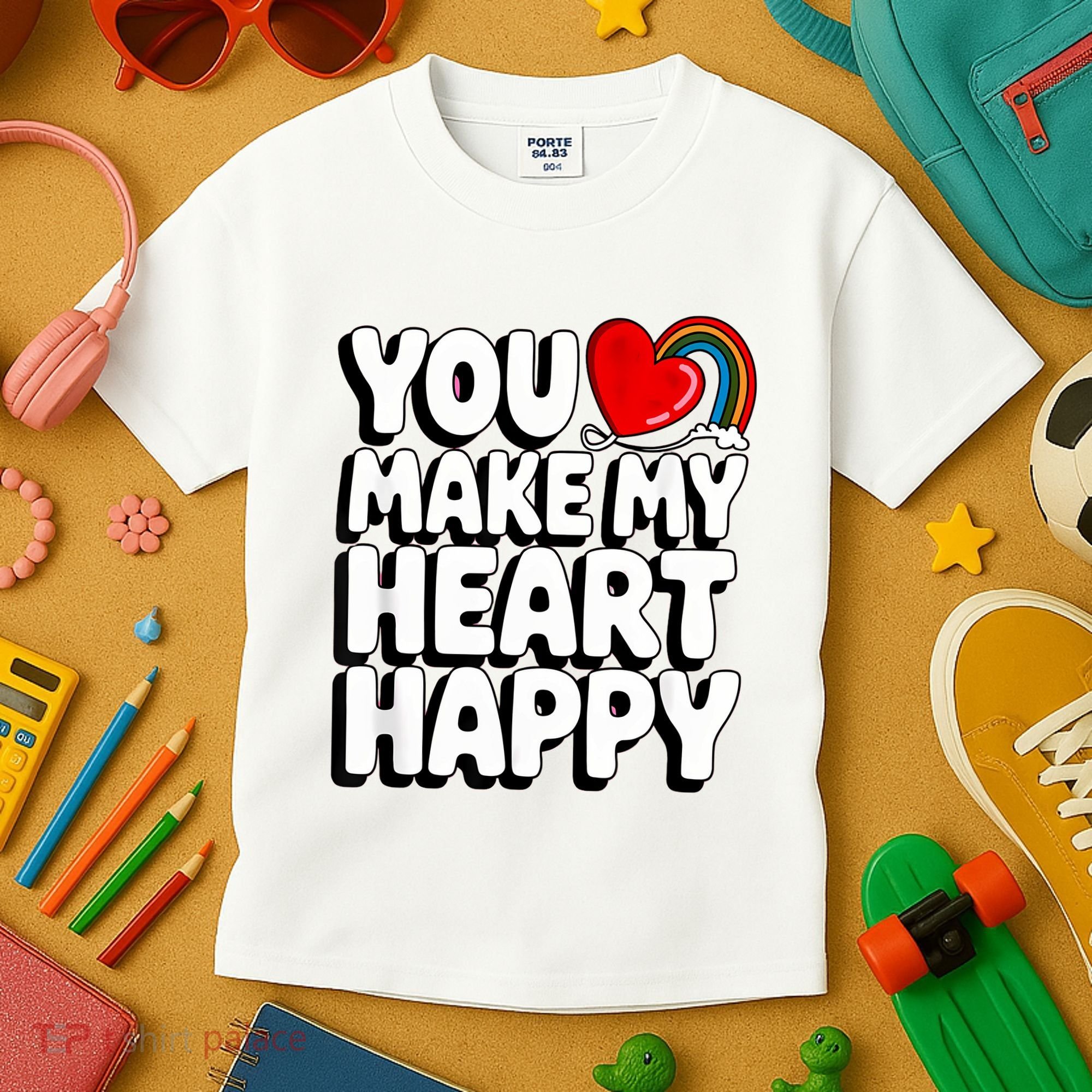 You Make My Heart Happy For Children Kids T-Shirt