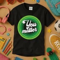 You Matter Mental Health Awareness Kids T-Shirt thumb 3