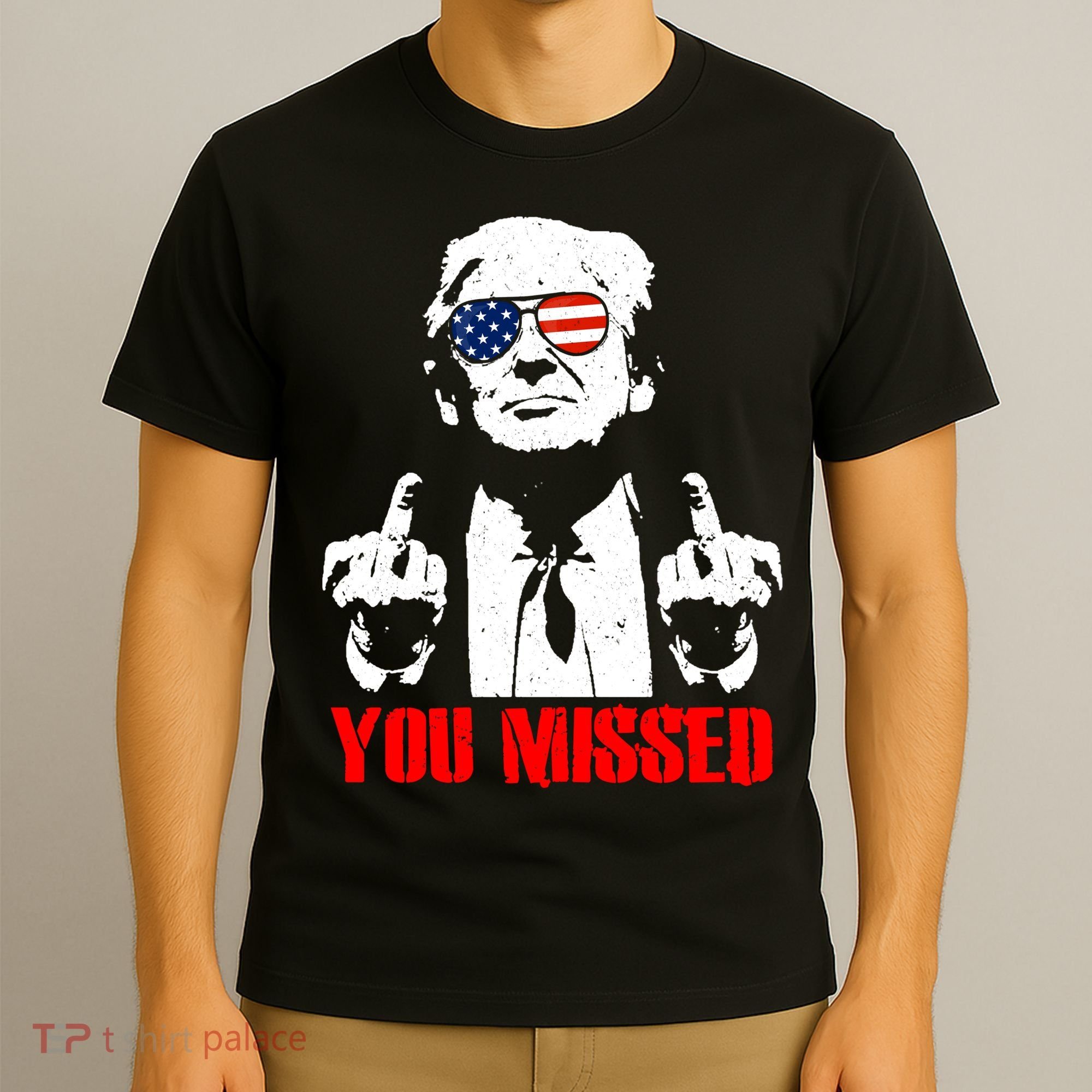 You Missed Middle Finger Trump 2024 Take America Back Pennsylvania Rally T-Shirt