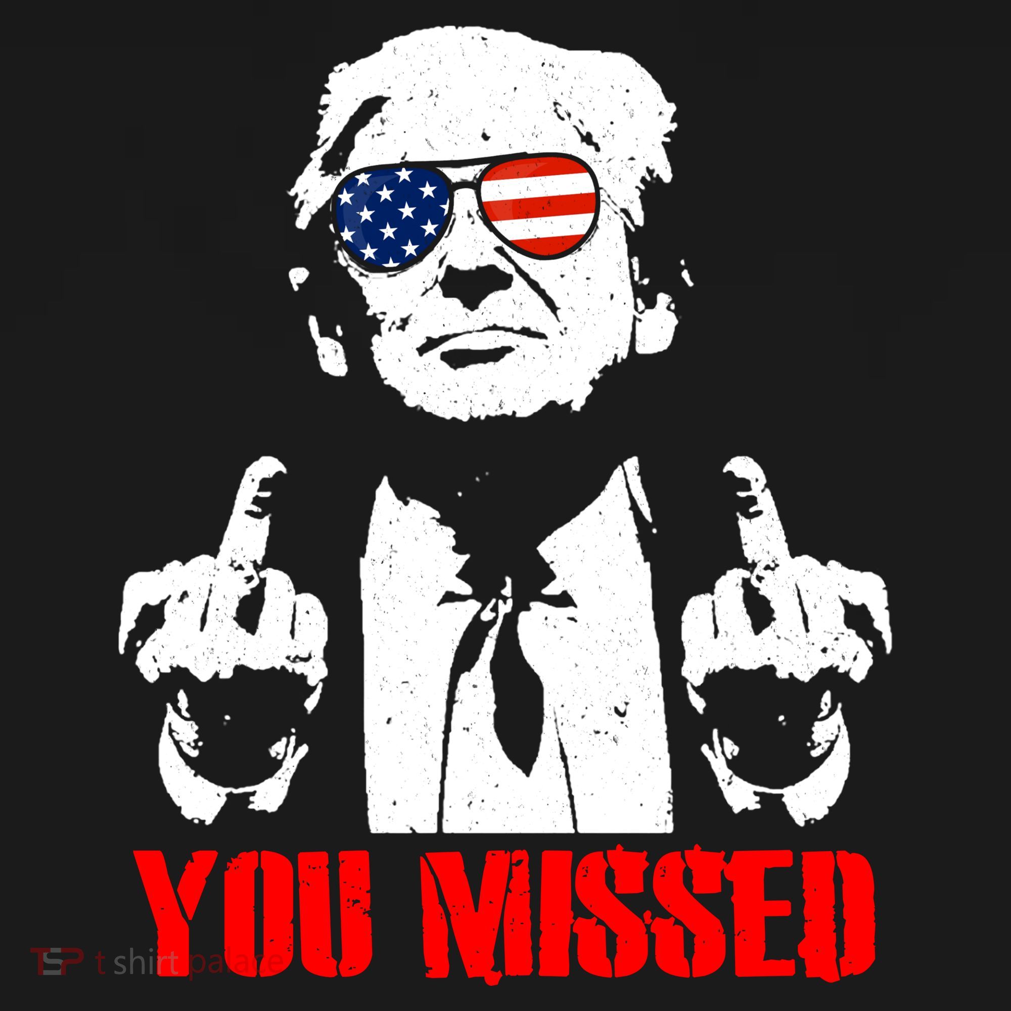 You Missed Middle Finger Trump 2024 Take America Back Pennsylvania Rally T-Shirt