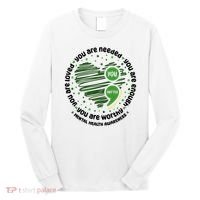 You Matter Mental Health Awareness Heart Long Sleeve Shirt thumb 0