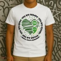 You Matter Mental Health Awareness Heart T-Shirt thumb 3