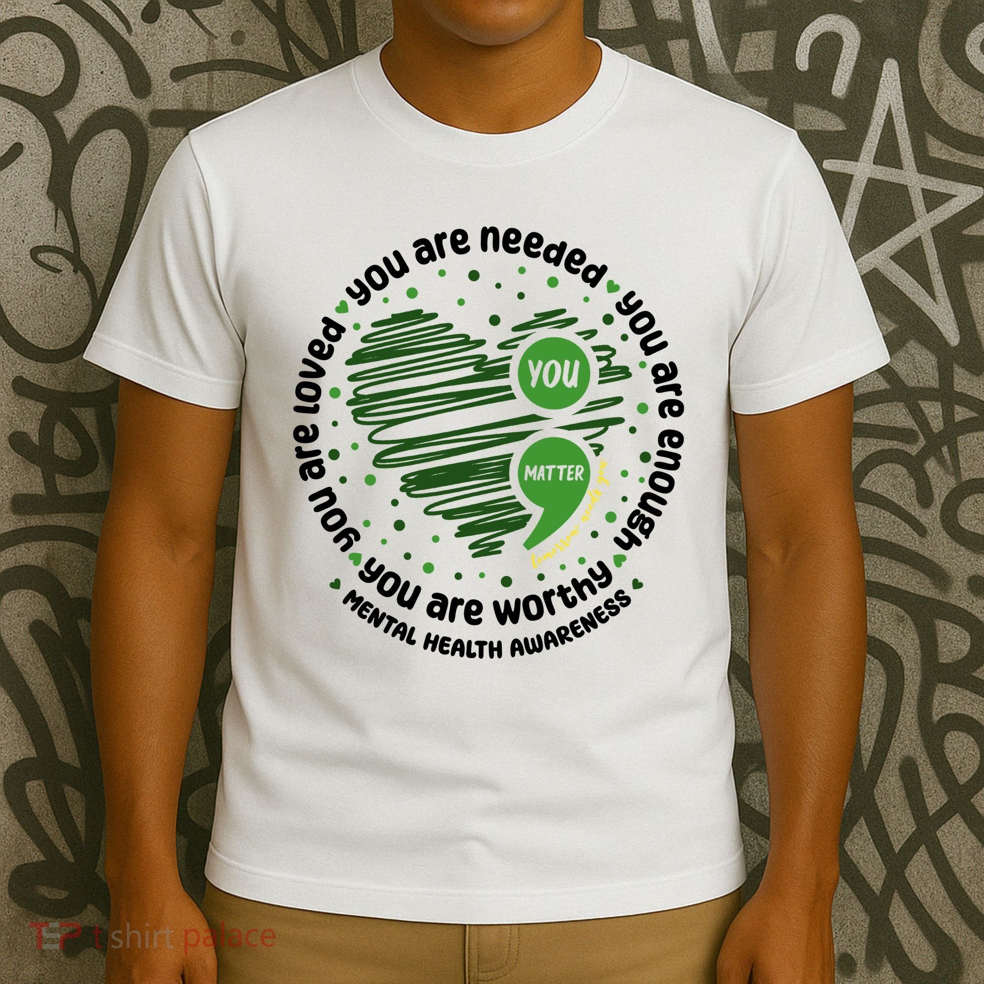 You Matter Mental Health Awareness Heart T-Shirt