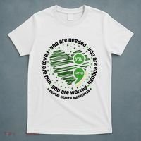 You Matter Mental Health Awareness Heart T-Shirt thumb 5