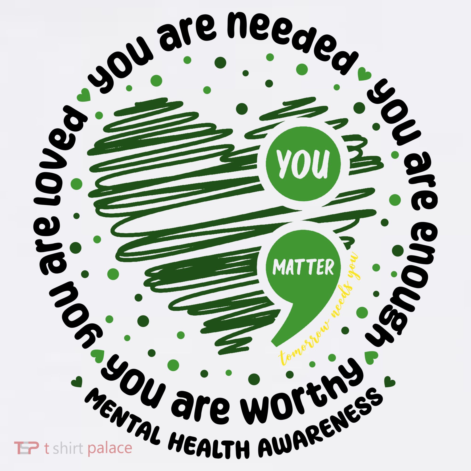 You Matter Mental Health Awareness Heart T-Shirt