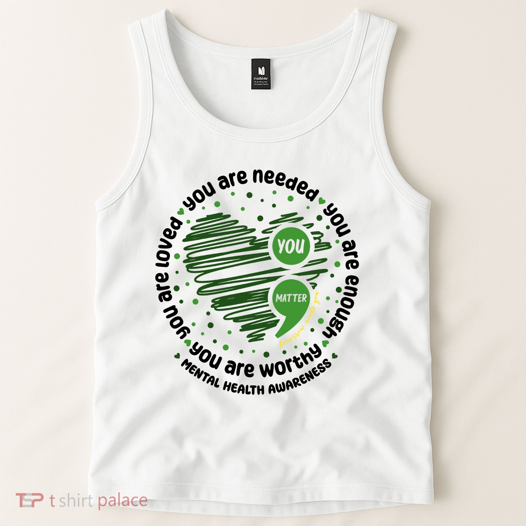 You Matter Mental Health Awareness Heart Tank Top