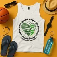 You Matter Mental Health Awareness Heart Tank Top thumb 4