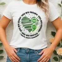 You Matter Mental Health Awareness Heart Women's T-Shirt thumb 2