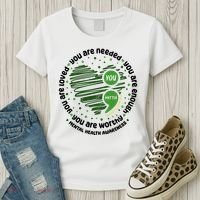 You Matter Mental Health Awareness Heart Women's T-Shirt thumb 3