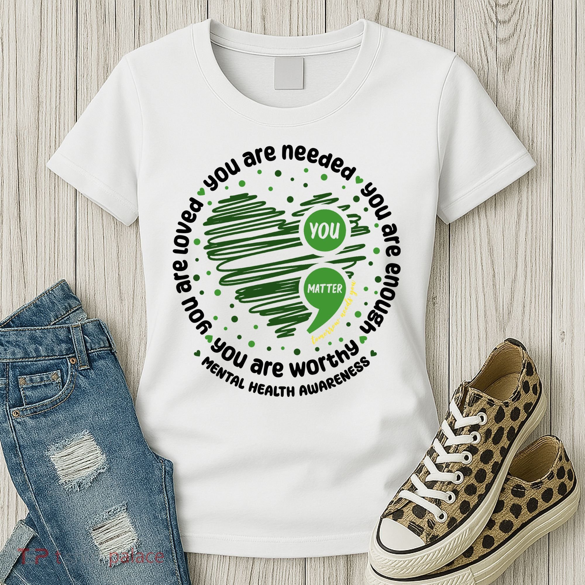 You Matter Mental Health Awareness Heart Women's T-Shirt