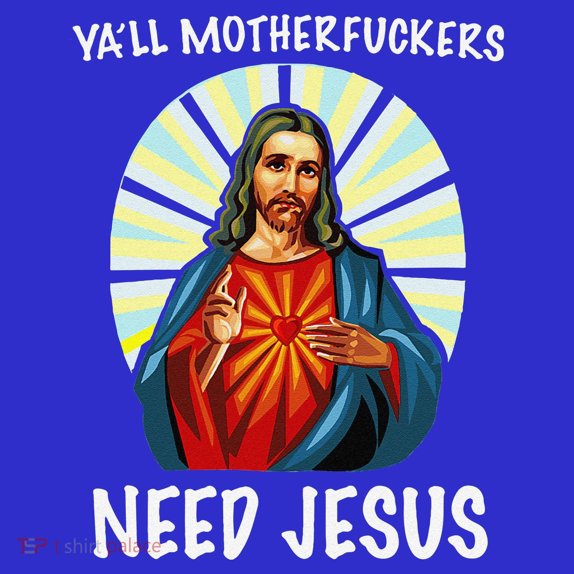Yall Motherfuckers Need Jesus Christian Easter Coaster