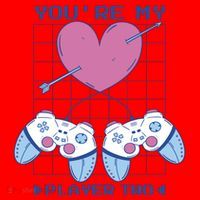 You're My Player Two Gamer Santa Hat thumb 1