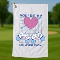 You're My Player Two Gamer Golf Towel thumb 1