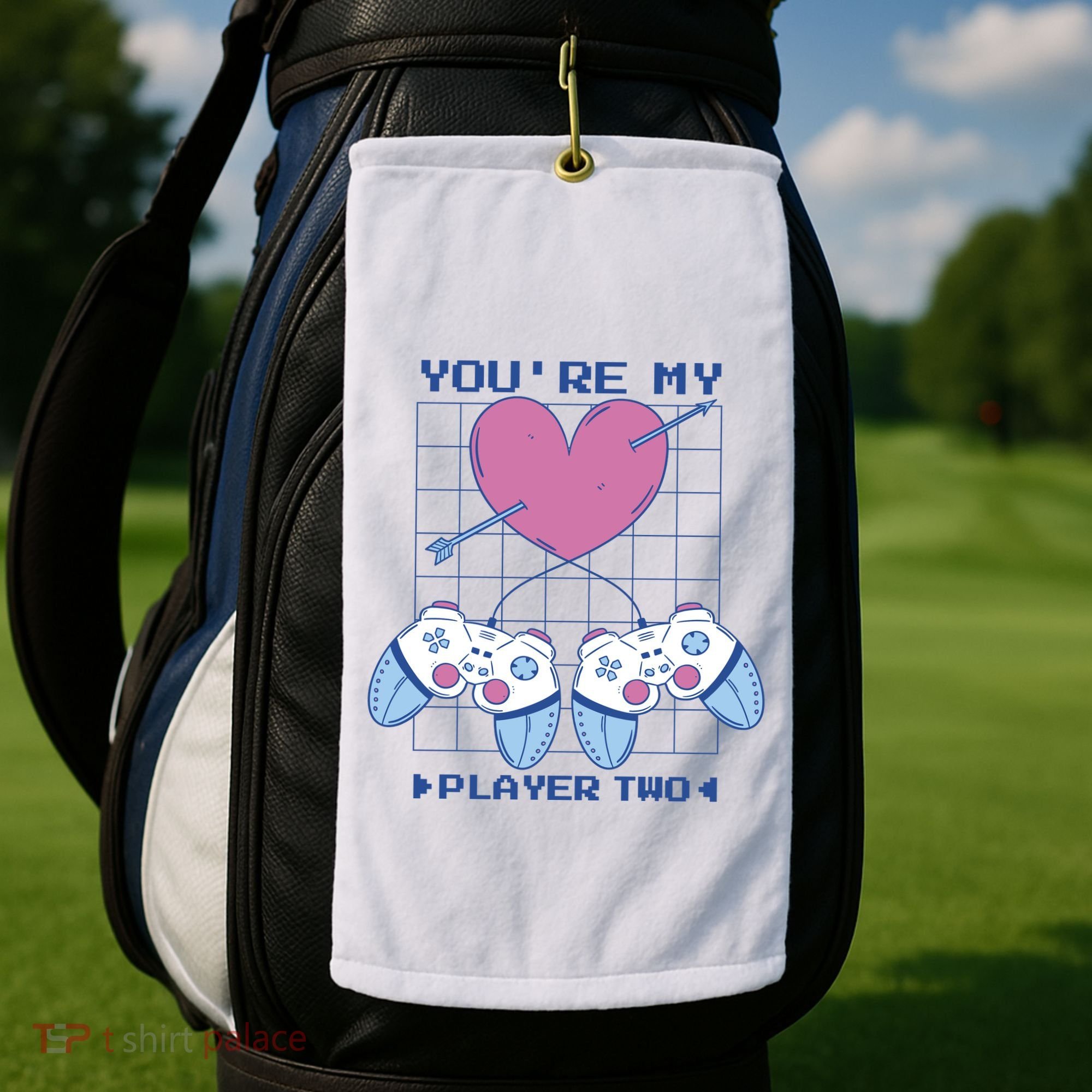 You're My Player Two Gamer Golf Towel