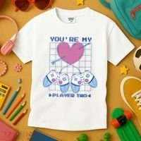 You're My Player Two Gamer Kids T-Shirt thumb 3