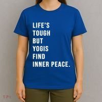 Yogi Meditation Prenatal Yoga Moms Quote Gift T-Shirt thumb 4