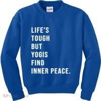 Yogi Meditation Prenatal Yoga Moms Quote Gift Kids Sweatshirt thumb 0