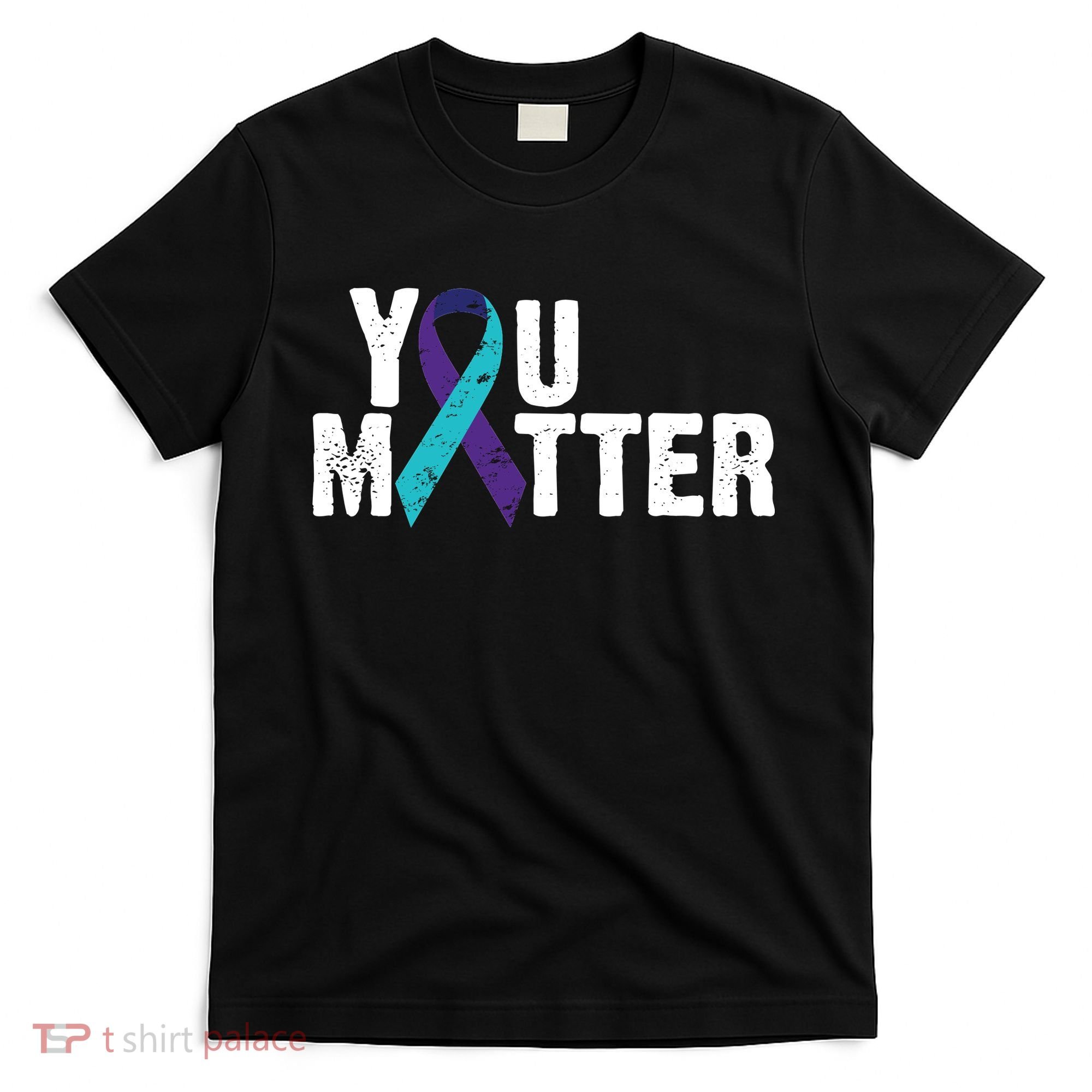 You Matter Purple Teal Ribbon Suicide Prevention Awareness T-Shirt
