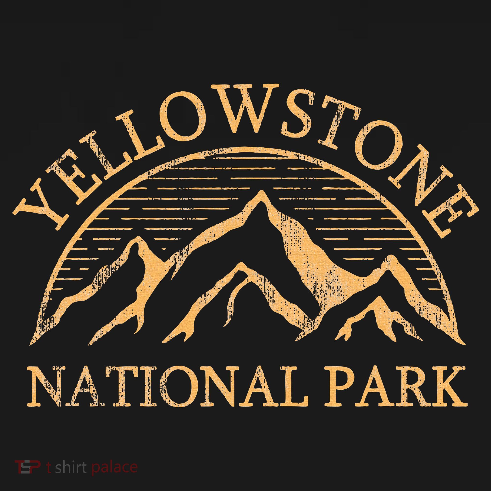 Yellowstone Mountain Retro National Park Souvenir Women's Hoodie