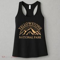 Yellowstone Mountain Retro National Park Souvenir Women's Tank Top thumb 3