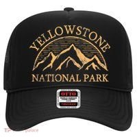 Yellowstone Mountain Retro National Park Souvenir Hat thumb 0