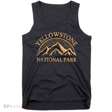 Yellowstone Mountain Retro National Park Souvenir Tank Top