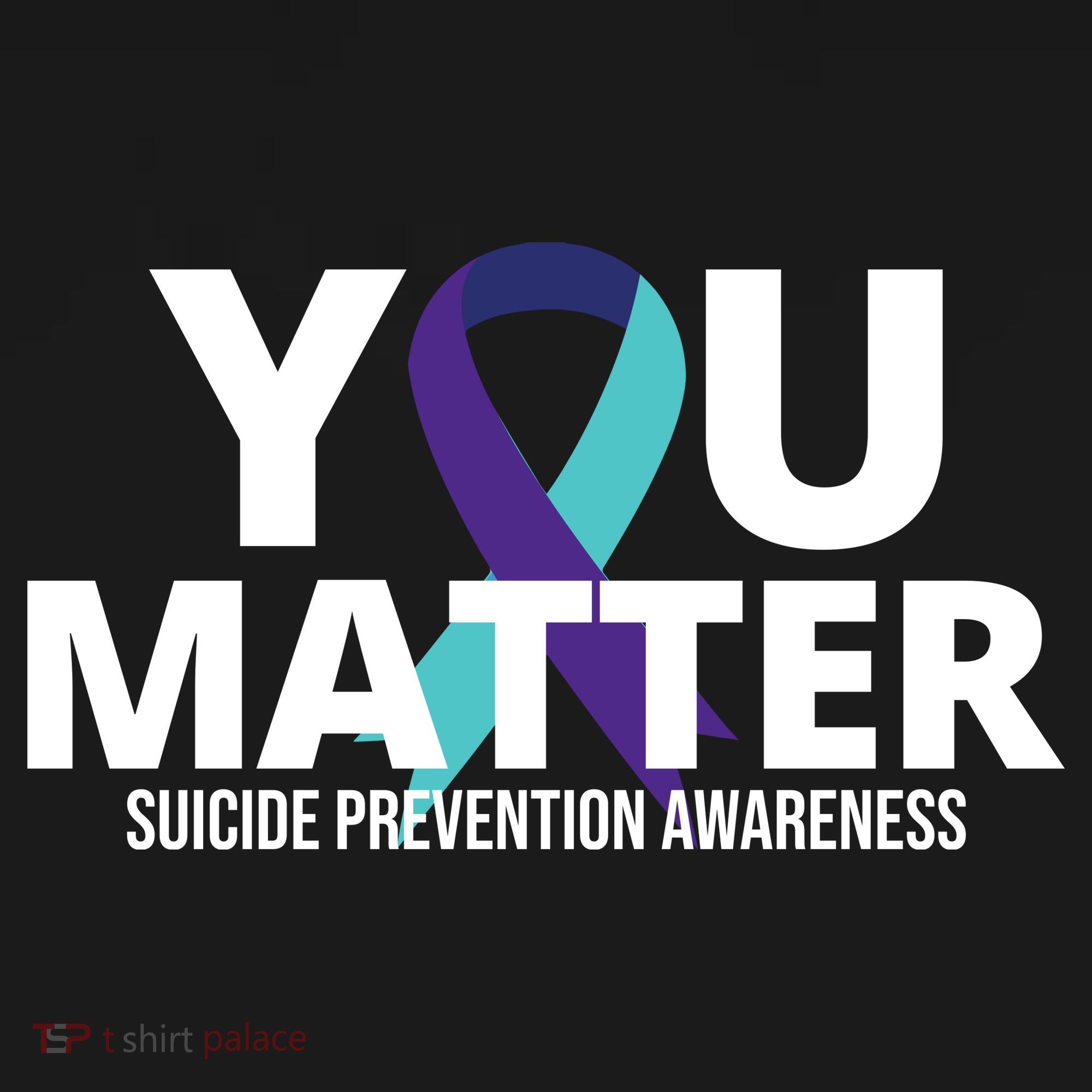 You Matter Suicide Prevention Awareness Ribbon Coaster