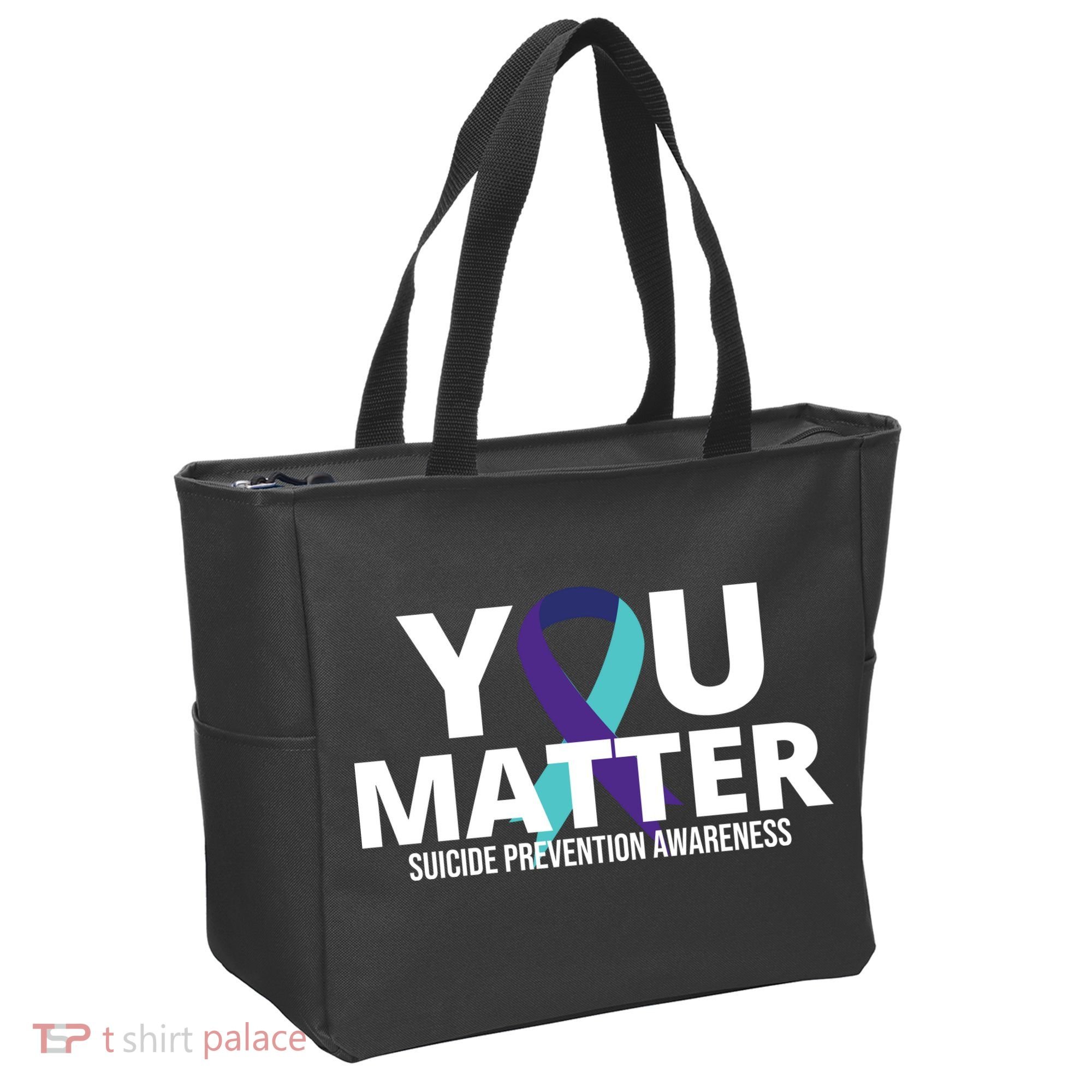 You Matter Suicide Prevention Awareness Ribbon Tote Bag