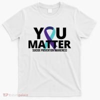 You Matter Suicide Prevention Awareness Ribbon T-Shirt thumb 0