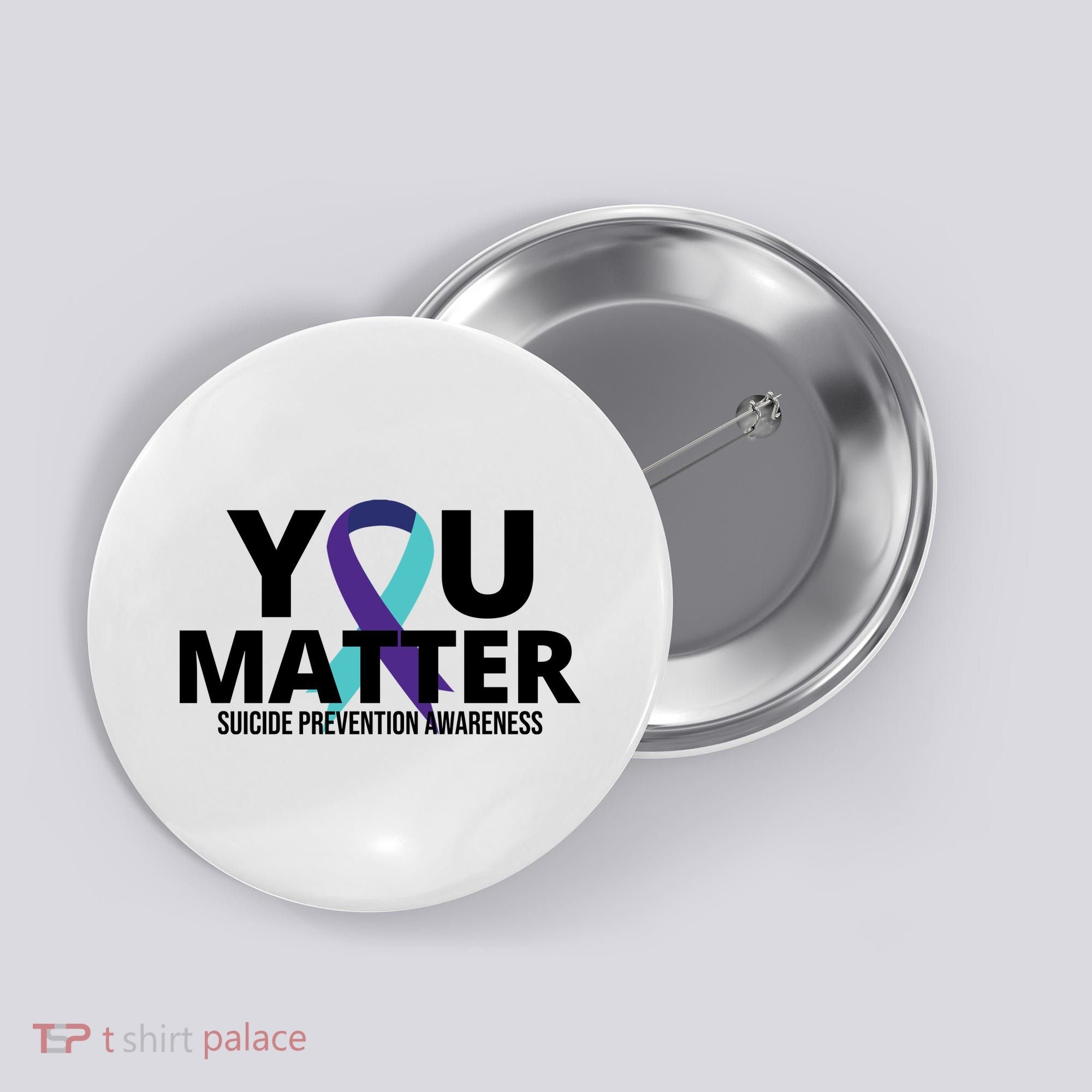 You Matter Suicide Prevention Awareness Ribbon Button