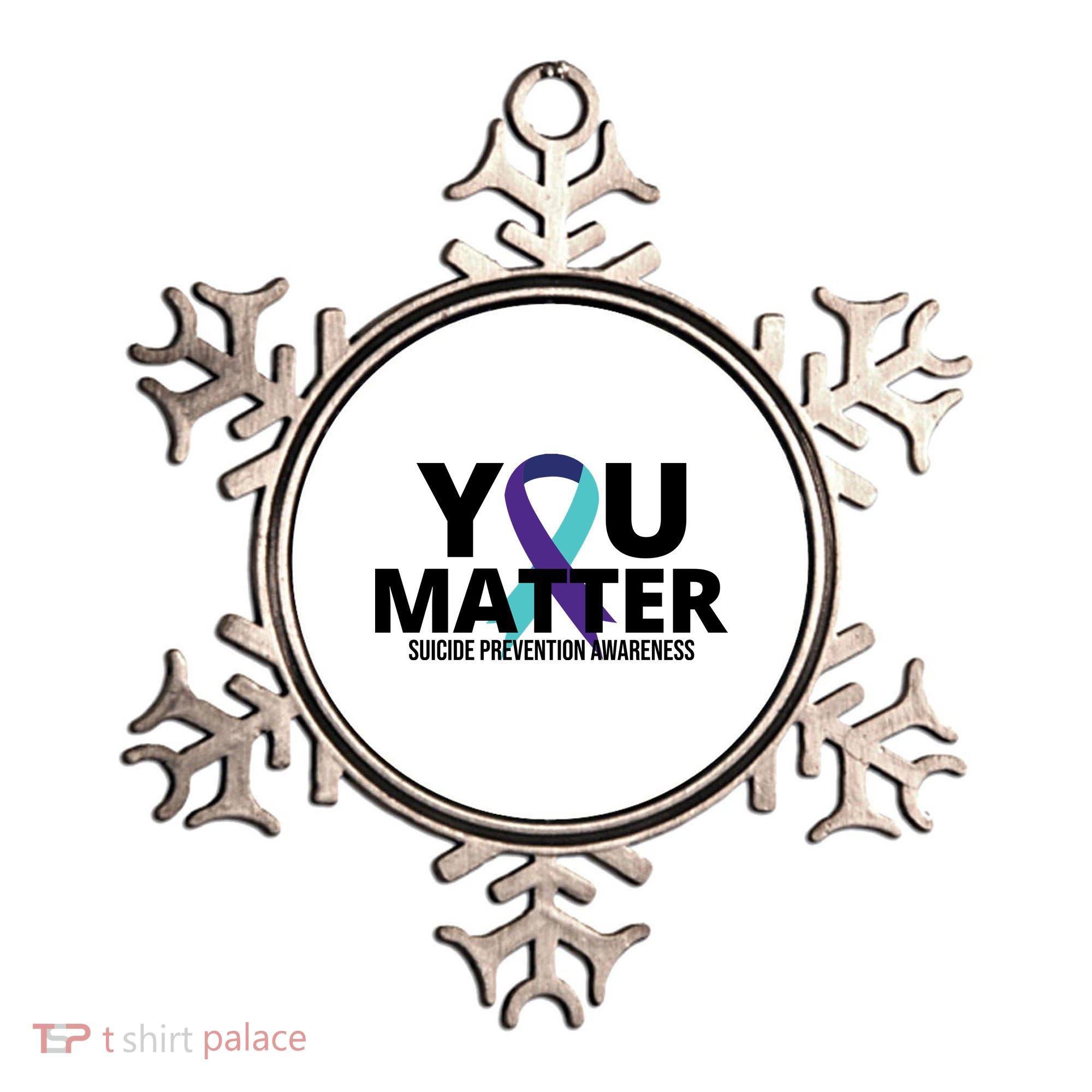 You Matter Suicide Prevention Awareness Ribbon Ornament