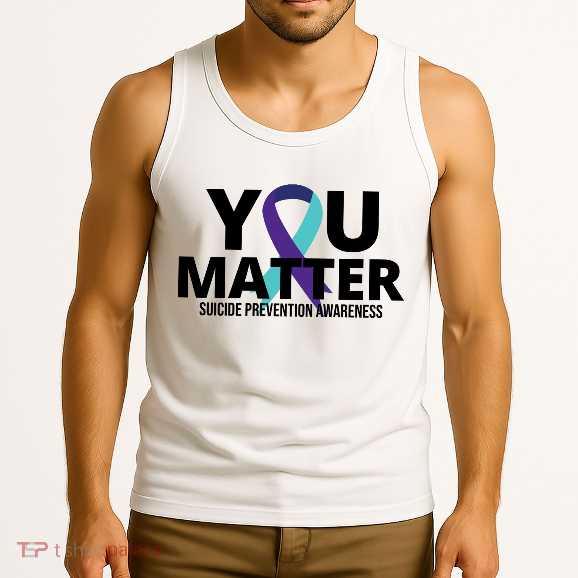 You Matter Suicide Prevention Awareness Ribbon Tank Top