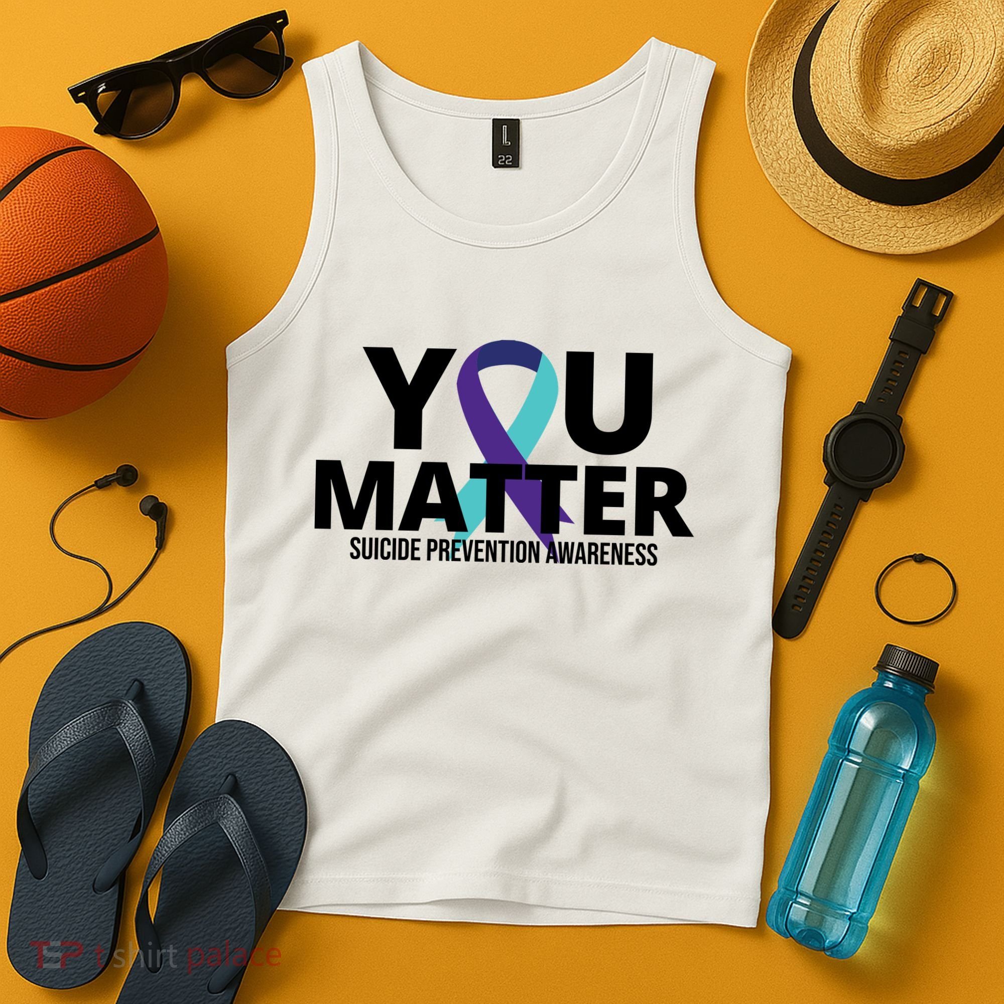 You Matter Suicide Prevention Awareness Ribbon Tank Top